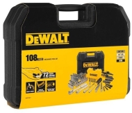 DEWALT DWMT73801-1 Гедоре комплект с вложки и ръчни инструменти 108 бр. 1/4" - 3/8"