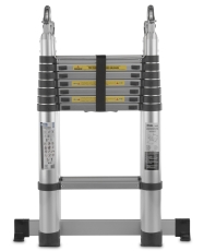 GEKO Двураменна алуминиева телескопична стълба 5 м до 150 кг 2x8 стъпала (G02449)