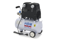 HBM Професионален монофазен безмаслен компресор 1500 W 130 л/мин 30 л 8 бара (H130411)