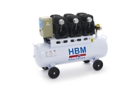HBM Професионален монофазен безмаслен компресор модел 2 2250 W 300 л/мин 8 бара 70 л (H130406)