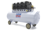 HBM Професионален монофазен безмаслен компресор модел 2 3000 W 400 л/мин 8 бара 200 л (10867)