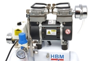 HBM Монофазен безмаслен компресор за аерограф 180 W 35 л/мин 6 бара 4 л (H130405)