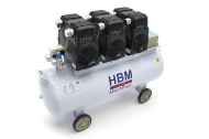 HBM Model 2 Професионален монофазен безмаслен компресор 4500 W 600 л/мин 8 бара 150 л (10868)