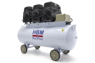 HBM Model 2 Професионален монофазен безмаслен компресор 4500 W 600 л/мин 8 бара 150 л (10868)