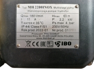 IBO MH 2200 INOX Многостъпална помпа за вода 2200 W 60 м 180 л/мин