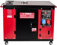 CEDRUS KD1100F Монофазен/трифазен дизелов генератор за ток 7.7/8500 W 26 л (CEDDG8.5E-3F)