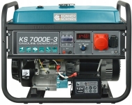 KÖNNER&SÖHNEN KS 7000E-3 Трифазен бензинов генератор с ел. старт AVR 5500 W
