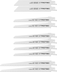 TROTEC Комплект ножове за саблен трион 10 броя (6215001205)