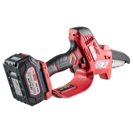 Акумулаторен верижен трион Raider RDP-CLGP20 R20, 20 V, 4 Ah, 100 мм (075738)