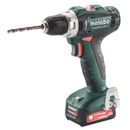 Акумулаторен винтоверт Metabo PowerMaxx BS, 12 V, 2x2 Ah, 40 Nm (601036500)