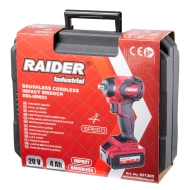 Акумулаторен ударен гайковерт Raider RDI-IBW03, 20 V, 4 Ah, 1/2", 280 Nm (031303)