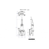 Електрически шлайфмашина за стени и тавани Metabo RSEV 19-125 RT, 1900 W, ф 125 мм (603825700)