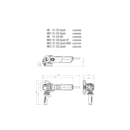 Електрически ъглошлайф Metabo WE 15-125 Quick, 1550 W, ф 125 мм (600448000)