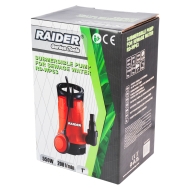 Електрическа потопяема помпа Raider RD-WP63, 550 W, 1", 208 л/мин, 7 м (070170)