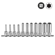 Комплект удължени вложки Force, 3/8", E4-E18, 11 бр. (JN94005)