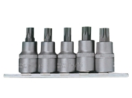 Комплект вложки накрайници Force, 1/2", T40-T60, 5 бр. (JN62820)