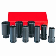 Комплект удължени ударни вложки Force, 3/4", Q19-21 мм, 8 бр. (JN67302)