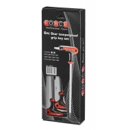 Комплект г-образни шестограми Torx с отвор Force, 6 бр. (JN62051)