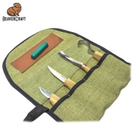 Комплект ножове за изработка на лъжици в брезентов калъф BeaverCraft S43