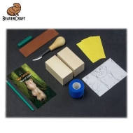 Комплект мече - пълен комплект за начинаещи със заготовки, нож BeaverCraft DIY05