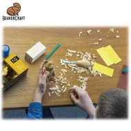 Комплект мече - пълен комплект за начинаещи със заготовки, нож BeaverCraft DIY05