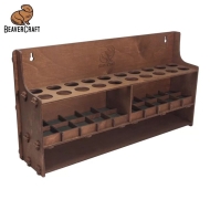 Дървена поставка за инструменти, тъмно дърво - импрегнирано BeaverCraft TH20dark