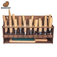 Дървена поставка за инструменти, тъмно дърво - импрегнирано BeaverCraft TH20dark