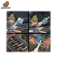 Kомплект ножове и длета за дърворезба BeaverCraft S50X, 14 бр.
