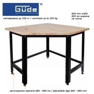 Работна маса ъглов модул Gude GW 600E (40469)