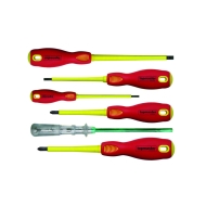 Комплект изолирани отвертки Topmaster, 1000 V, 6 бр. (220120)