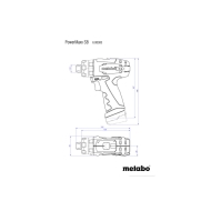 Акумулаторна бормашина Metabo PowerMaxx SB, 10.8 V, 2 Ah, 17 Nm (600385500)