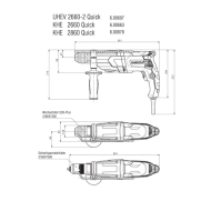 Електрически перфоратор с допълнителен патронник Metabo UHE 2660-2 Quick Multi, 800 W (600697500)