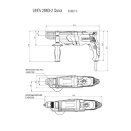 Електрически перфоратор с допълнителен патронник Metabo UHEV 2860-2 Quick Multi, 1100 W (600713500)