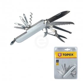 Джобно мултифункционално ножче TOPEX с 11 инструмента