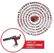 Акумулаторен пистолет за силикон Einhell TE-SG 18/10 Li-Solo Power X-Change, 18 V (4522250)