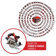 Акумулаторен ръчен циркуляр Einhell TE-CS 18/165-1 Li-Solo, 18 V, 165 мм, без батерия и зарядно устройство (4331207)