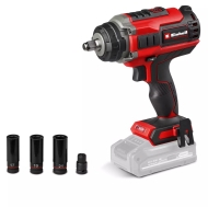 Акумулаторен ударен гайковерт Einhell IMPAXXO 18/400 Power X-Change, 18 V, 215 Nm, без батерии и зарядно устройство (4510070)