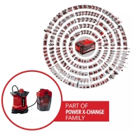 Акумулаторна потопяема дренажна помпа Einhell GE-DP 18/25 LL Li - Solo, 18 V, 5 м, 7000 л/ч, без батерии и зарядно устройство (4181590)