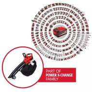 Акумулаторен листосъбирач Einhell GE-CL 36 Li E-Solo Power X-Change, 21 V, 4 Ah, без батерии и зарядно устойство (3433600)