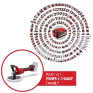 Акумулаторна полирмашина Einhell CE-CP 18/180 Li E-Solo, 18 V, ф180 мм, без батерии и зарядно устройство (2093320)