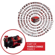 Акумулаторна градинска помпа Einhell AQUINNA 36/38 F LED AUTOMATIC Power X-Change, 2х18 V, 3.8 м3/ч, без батерии и зарядно устройство (4180420)