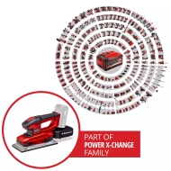 Акумулаторен виброшлайф Einhell TE-OS18/230 Li Solo Power X-Change, 18 V, 230х115 мм, без батерия и зарядно устройство (4460720)