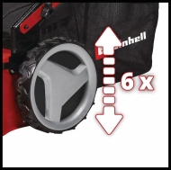 Бензинова самоходна косачка с мулчиране Einhell GC-PM 51/3 S HW, 3.7 к.с., 51 см, 70 л (3404333)