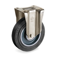 Стационарни колела на усилена P планка, гума Sigma Elastic/чугун Tellure Rota Серия 72GH, ф 200 мм (02728506)