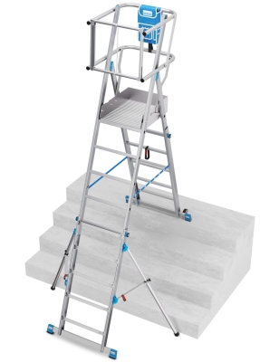 Телескопична стълба с платформа Krause SkyMatic, 1x5-9 (07832948)