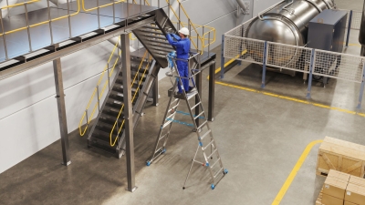 Телескопична стълба с платформа Krause SkyMatic, 1x5-9 (07832948)