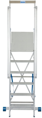 Складова стълба с голяма платформа Krause Stabilo, 1x6, 500х450 м, 6 стъпала (07127761)