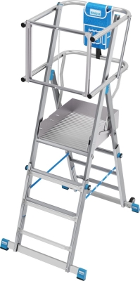 Телескопична стълба с платформа Krause SkyMatic, 1x3-5 (07832924)