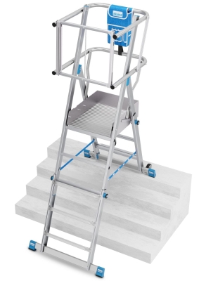 Телескопична стълба с платформа Krause SkyMatic, 1x3-5 (07832924)