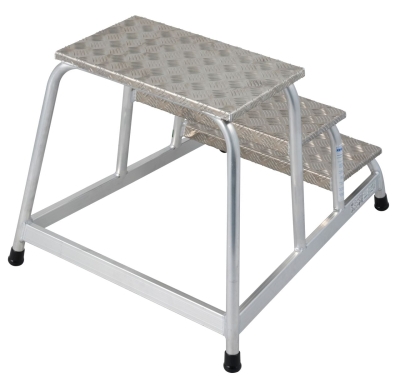 Алуминиева монтажна степенка с 3 стъпала Krause Stabilo, 1x3 (10805034)